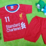 Setelan Baju Bola Bayi 0-12bulan LFC Liverpool Merah