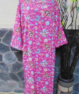 baju tidur santai batik longdress jumbo pias cantik daster lengan panjang wanita longdres baladewa motif pink cantik
