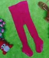 kado bayi celana panjang bayi rajut legging cotton rich lembut baby 6-12bulan anti slip polos merah