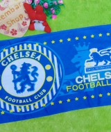 handuk bola Chelsea uk kecil Rp 22.000 bahan lembut,ukuran 76X34cm,cocok untuk penggemar tim bola Chelsea