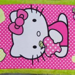 handuk mandi karakter karakter JUMBO SUPER BESAR motif hello kitty polka love 