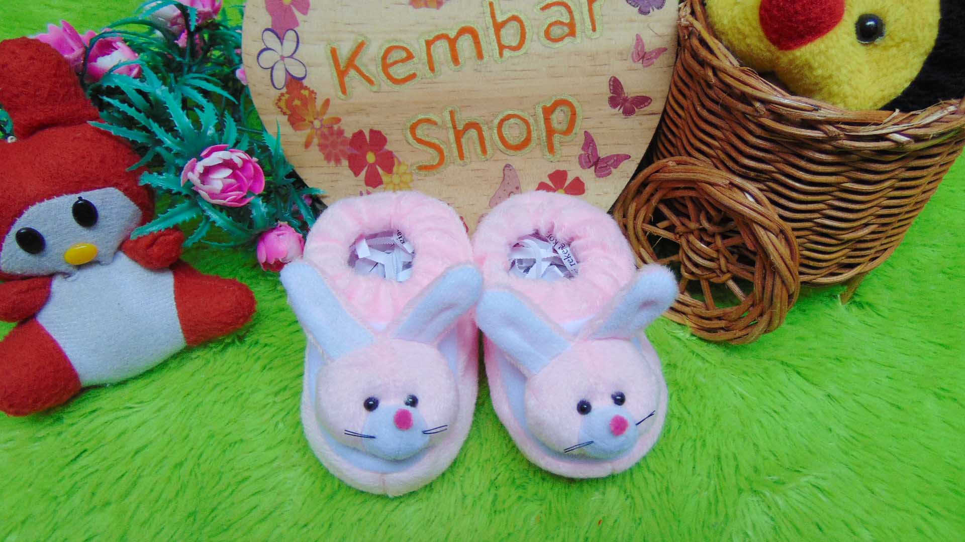kado bayi baby gift set sepatu prewalker alas kaki newborn 0-6bulan lembut motif kelinci soft pink (3)