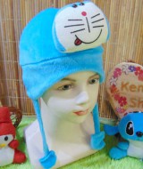 Topi bayi baby hat karakter doraemon biru lucu 25, muat 0-2thn cocok untuk penggemar doraemon