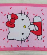 handuk mandi karakter karakter JUMBO SUPER BESAR motif Hello Kitty Pita Merah