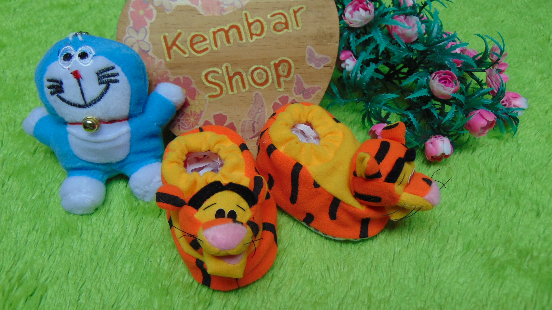 kado bayi baby gift set sepatu prewalker alas kaki newborn 0-6bulan lembut motif Tiger Harimau