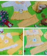 foto utama PLUS HIJAB setelan baju muslim anak gamis bayi 0-12bulan kuning Aneka Warna