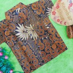 baju batik bayi anak laki-laki kemeja batik batita hem anak cowok uk 1-3th baju pesta motif sulur