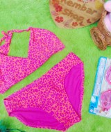 FREE KACAMATA RENANG bikini baju renang anak branded XHILARATION leopard pink orange uk M 4-6tahun 59 estimasi 4-6 tahun,lebar pinggang 30cm(sblm melar),lebar dada 28cm (sblm melar)