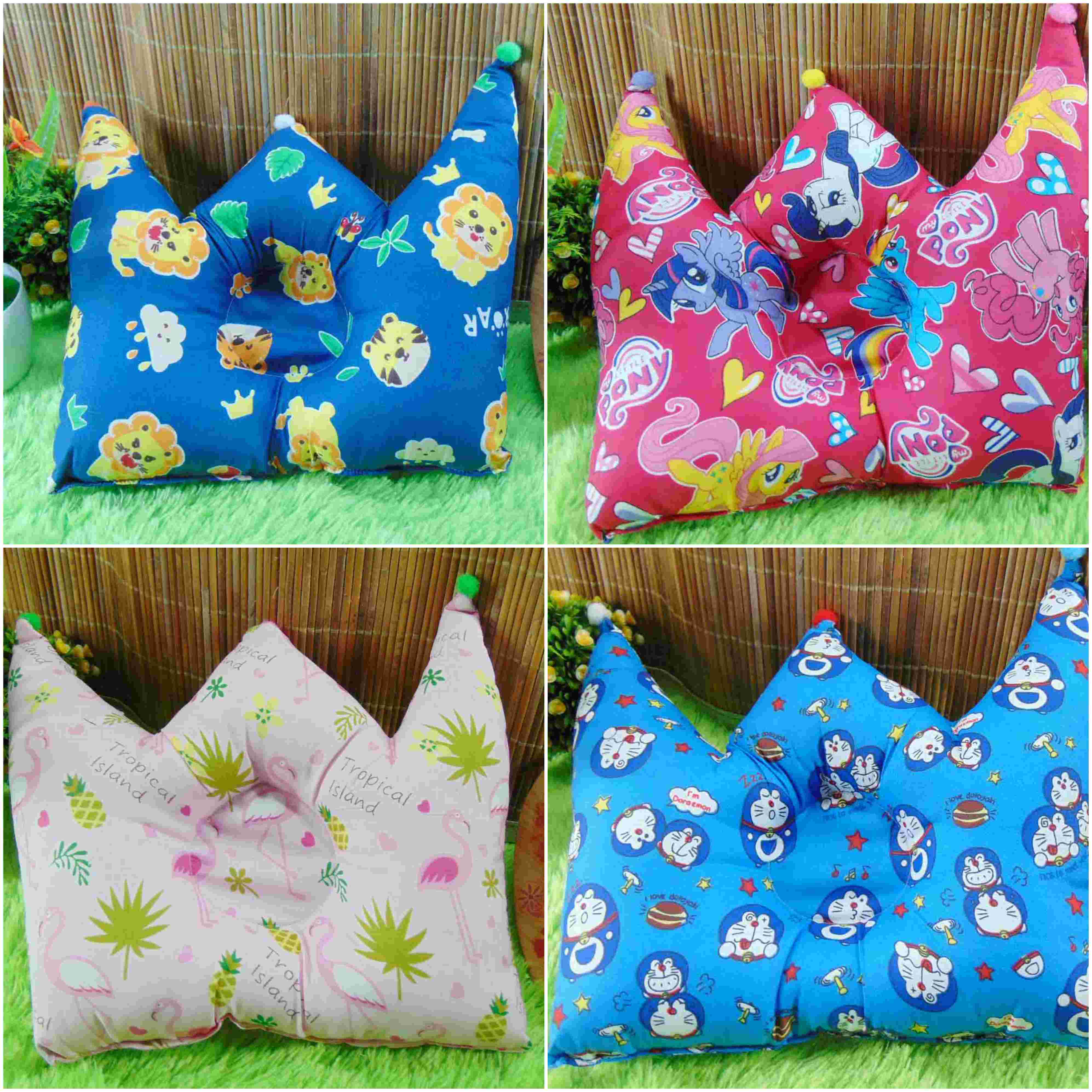 kado bayi Bantal mahkota crown pillow bantal peyang Peang bayi baby aneka motif (4)