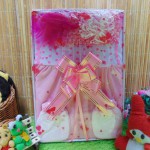 FREE KARTU UCAPAN Kado Lahiran Box Paket Kado Bayi Perempuan Cewek Baby Gift Dress Lil Love Pink Cantik