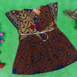 dress baju batik bayi anak perempuan cewek 0-12bulan tali bulat motif segitiga