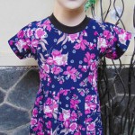 baju bayi anak perempuan cewek 0-12bulan dress alisa bunga navy