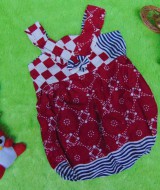 dress baju pesta batik balon yukensi anak bayi perempuan 0-9bulan motif merah modern 25 lebar dada 21cm,panjang 41cm,cocok untuk ke pesta,ultah,kondangan