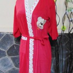 kimono handuk jubah mandi remaja dewasa fit to L beruang merah