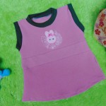 Dress Baju Anak Bayi Cewek Perempuan 0-12bulan Alisa Kelinci Pink Cantik