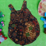 dress baju pesta batik balon yukensi anak bayi perempuan 0-9bulan motif kawung kembangan