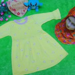 PALING MURAH Baju Muslim Gamis yellow flowers Anak Bayi Perempuan 0-12bulan Plus Hijab barbie mariposa