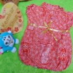 Dress baju pesta batik balon anak bayi perempuan 0-9bulan motif sulur abang