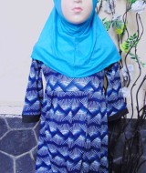 PALING MURAH Baju Muslim Gamis Aisyah Anak Bayi Perempuan 2-3th Plus Hijab Flowerry 47 Lebar Dada 31cm, Panjang 61cm