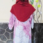 PALING MURAH Baju Muslim Gamis Azizah Anak Perempuan 4-5th Plus Hijab Beautiful Flowers