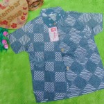 baju batik bayi anak laki-laki kemeja batik batita hem anak cowok uk 1-3th baju pesta motif kotak2