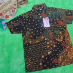baju batik bayi anak laki-laki kemeja batik batita hem anak cowok uk 1-3th baju pesta motif truntum kombi