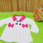 jaket bayi blazer baby mantel bayi hangat lembut 0-18bulan sulur white pink