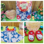 FREE KARTU UCAPAN Paket Kado Bayi Cantik Baby Gift Dress Prewalker Boneka Turban
